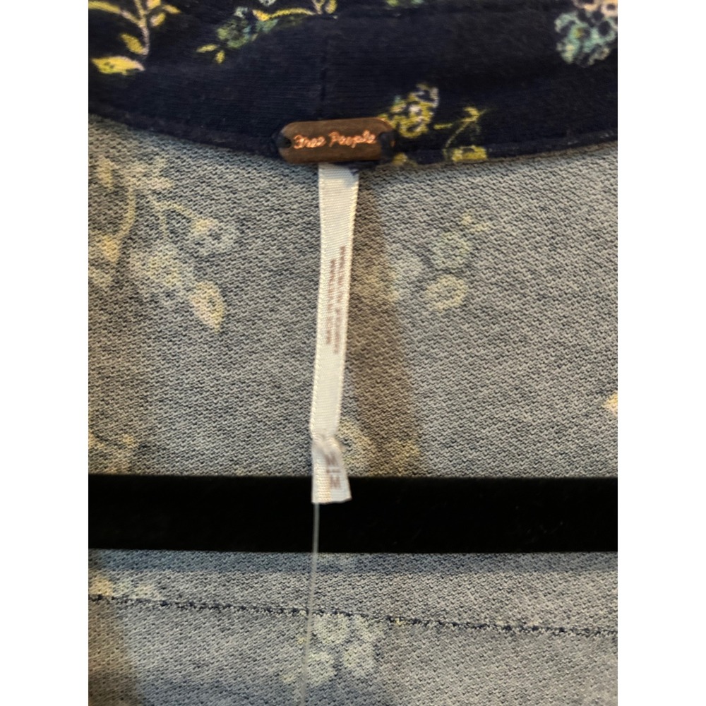 NWT Free People Good Days Floral Mini Dress Blue Long Sleeve Size M $128 - Picture 6 of 10